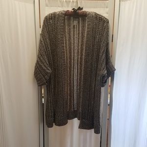 Additions by Chico steel gray shirt sleeve sweater